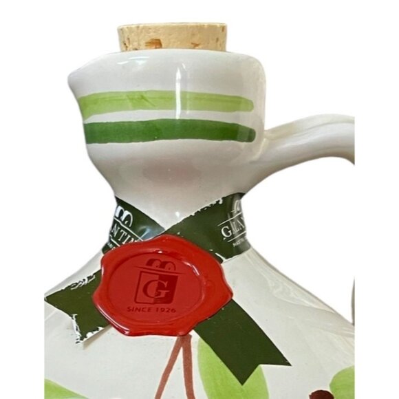 SET 2 VTG Galantino Extra Virgin Olive Oil Jug RARE TRANI CATHEDRAL + Olio-Empty - Picture 12 of 16
